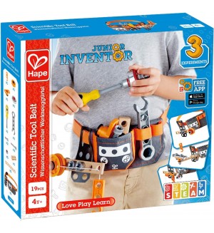 Игрален комплект Hape Junior Inventor - Колан за млади изобретатели