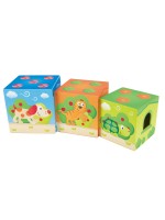 Дървена играчка Hape - Кула с животинки