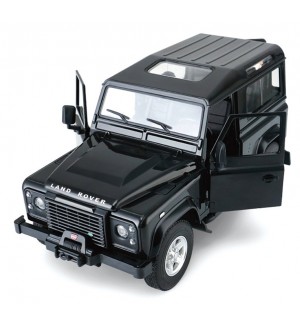 Радиоуправляема количка Rastar - Land Rover Denfender, с отварящи се врати и багажник