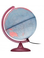 Светещ глобус - PinkGlobe, 25 cm