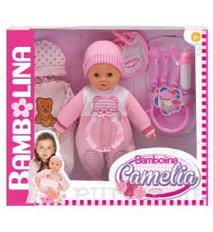 Интерактивна играчка - Говореща кукла Bambolina Камелия, 40 cm Интерактивна играчка - Говореща кукла Bambolina Камелия, 40 cm