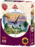 Пъзел-часовник Art Puzzle от 570 части - Следобед на Егейско море