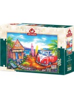Пъзел Art Puzzle от 260 части - Сърф лагер