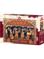Пъзел Art Puzzle от 500 части - Оркестър Фламенко Мяу, Дон Рот