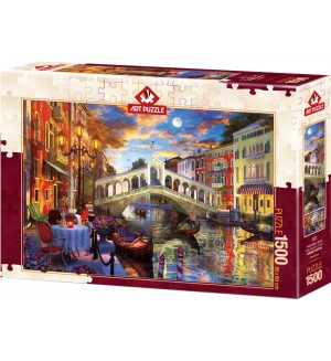 Пъзел Art Puzzle от 1500 части - Мостът Риалто, Венеция