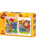 Пъзел Art Puzzle 2 в 1 - Животни-музиканти
