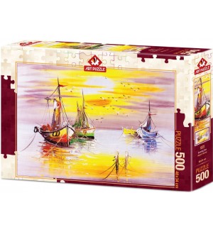 Пъзел Art Puzzle от 500 части - Вечерно слънце