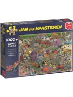 Пъзел Jumbo от 1000 части - Парадът на цветята, Ян ван Хаастерен