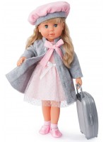 Пееща и говореща кукла Bayer - Мария, 46 cm, с куфарче и сиво палто Пееща и говореща кукла Bayer - Мария, 46 cm, с куфарче и сиво палто