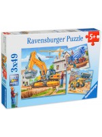 Пъзел Ravensburger от 3 по 49 части - Строителни машини