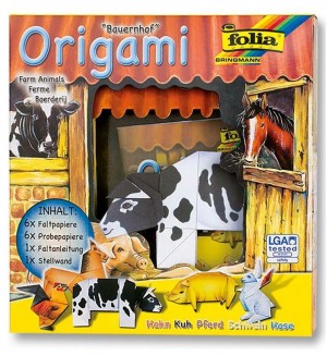 Творчески комплект за оригами Folia - Животински свят, ферма
