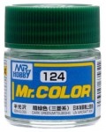 Акрилна боя Mr. Hobby - Mr. Color, C124 Semi Gloss Dark Green (Mitsubishi), 10 ml