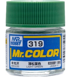 Акрилна боя Mr. Hobby - Mr. Color, C319 Light Green, 10 ml Акрилна боя Mr. Hobby - Mr. Color, C319 Light Green, 10 ml