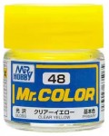 Акрилна боя Mr. Hobby - Mr. Color, C-048 Clear Yellow, 10 ml