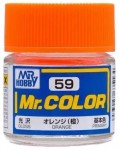 Акрилна боя Mr. Hobby - Mr. Color, C-059 Orange, 10 ml