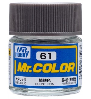 Акрилна боя Mr. Hobby - Mr. Color, C-061 Burnt Iron, 10 ml