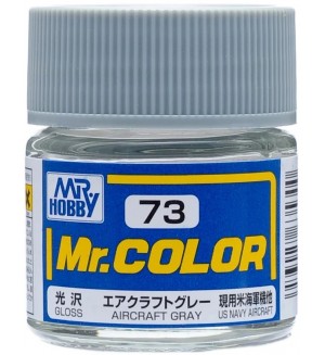 Акрилна боя Mr. Hobby - Mr. Color, C-073 Gloss Aircraft Gray, 10 ml