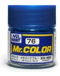 Акрилна боя Mr. Hobby - Mr. Color, C-076 Metallic Blue, 10 ml