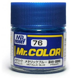 Акрилна боя Mr. Hobby - Mr. Color, C-076 Metallic Blue, 10 ml
