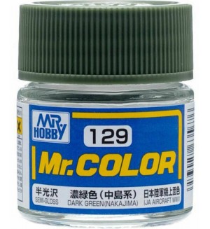 Акрилна боя Mr. Hobby - Mr. Color, C-129 Dark Green (Nakajima), 10 ml Акрилна боя Mr. Hobby - Mr. Color, C-129 Dark Green (Nakajima), 10 ml