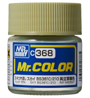 Акрилна боя Mr. Hobby - Mr. Color, C-368 Sky BS381C/210, 10 ml