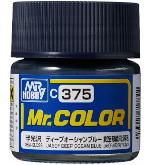 Акрилна боя Mr. Hobby - Mr. Color, C-375 JASDF Deep Ocean Blue, 10 ml
