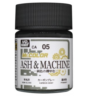 Акрилна боя Mr. Hobby - Mr. Color, CA-05 Ash & Machine Carbon Gray, 18 ml Акрилна боя Mr. Hobby - Mr. Color, CA-05 Ash & Machine Carbon Gray, 18 ml