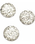 Акрилни камъчета за лепене Ем Арт - Кръгла форма с релеф, 12 mm (20 бр.)