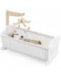 Легло за кукли Viga Toys PolarB - Дървена люлка