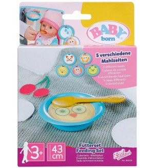 Аксесоар за кукли Zapf Creation Baby Born - Комплект за хранене