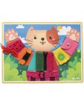 Активна дъска за основни умения Andreu Toys - Облечи котето