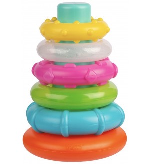 Активна играчка Playgro + Learn - Конус с цветни рингове