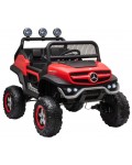 Акумулаторен джип Chipolino - Mercedes Unimog, червен
