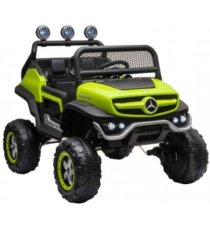Акумулаторен джип Chipolino - Mercedes Unimog, зелен