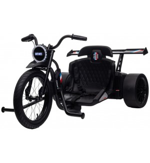 Акумулаторна дрифт триколка DriftMax - 24V/10Ah, до 13 km/h, черна