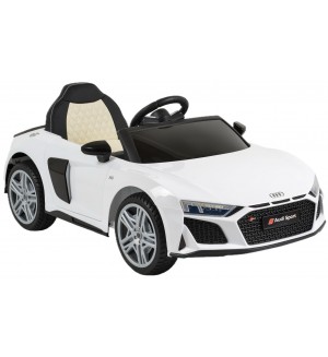 Акумулаторна кола Audi - R8 Spyder, бяла