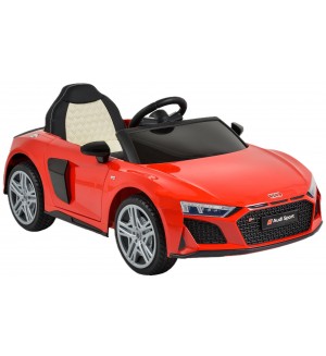 Акумулаторна кола Audi - R8 Spyder, червен металик