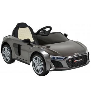 Акумулаторна кола Audi - R8 Spyder, сив металик