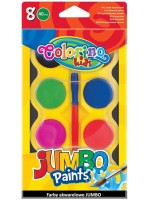Акварелни бои Colorino Kids - Jumbo, 8 цвята
