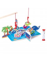 Дървена играчка Andreu Toys - 3D риболов с кукички