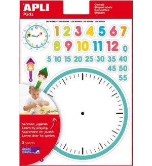 Обучителни стикери APLI - Часовникът