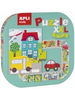 Детски пъзел Apli - Градът, XXL, 20 елемента Детски пъзел Apli - Градът, XXL, 20 елемента
