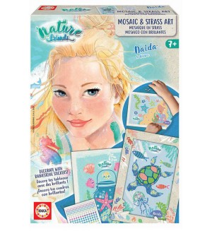 Арт мозайка Educa - Приятели на природата, с кристали