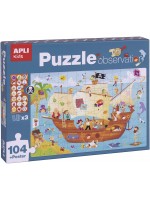 Асоциативна игра Аpli - Пъзел Пиратски кораб, 104 части