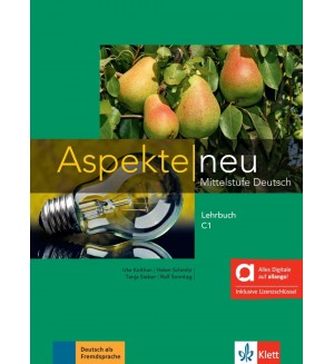 Aspekte neu C1 Mittelstufe Deutsch Lehrbuch Hybride Ausgabe / Немски език - ниво C1: Учебник + код