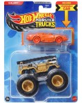 Бъги Hot Wheels Monster Trucks - 5 Alarm, с бонус количка, 1:64