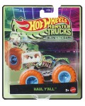 Бъги Hot Wheels Monster Trucks Glow in the Dark - Haul Y'all, 1:64