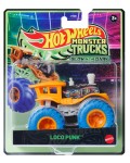 Бъги Hot Wheels Monster Trucks Glow in the Dark - Loco Punk, 1:64