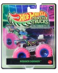 Бъги Hot Wheels Monster Trucks Glow in the Dark - Rodger Dodger, 1:64