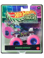 Бъги Hot Wheels Monster Trucks Glow in the Dark - Rodger Dodger, 1:64